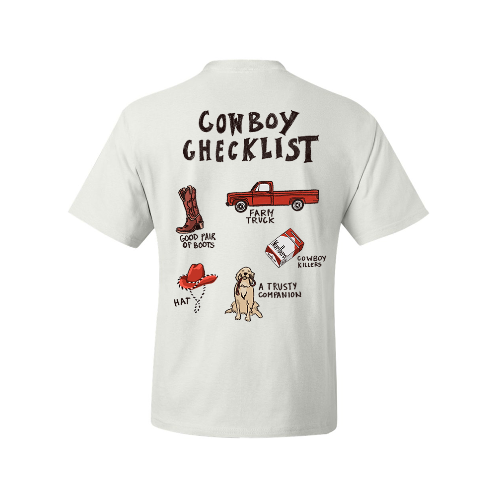 COWBOY CHECKLIST TEE