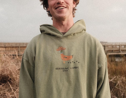 A DUCKING COWBOY HOODIE