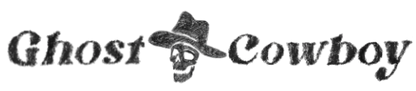 Ghost Cowboy Logo Sticker